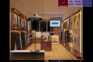 Mẫu thiết kế shop thời trang nam hoàn hảo cho diện tích nhỏ